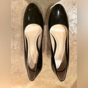 Black Patent leather Cole Haan platform heels